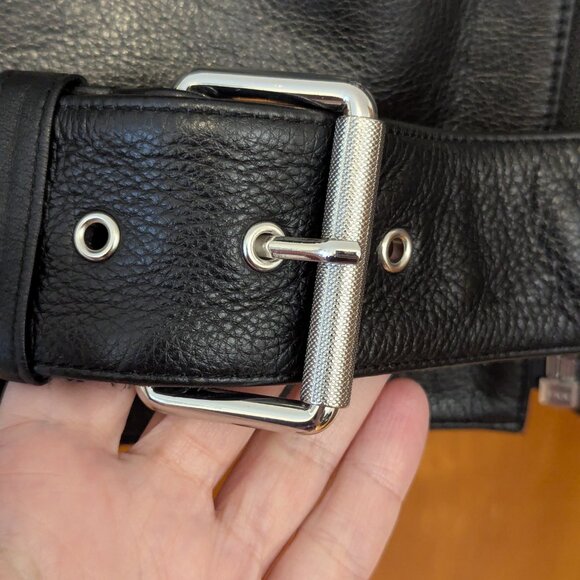 Mackage Xenia Cropped Leather Jacket (XL) - Picture 10 of 16